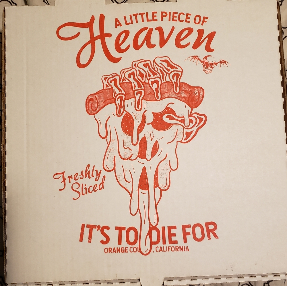 RARE Avenged Sevenfold Pizza Box